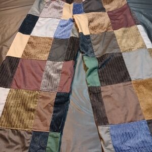 Patchwork Corduroy Pants for Men
